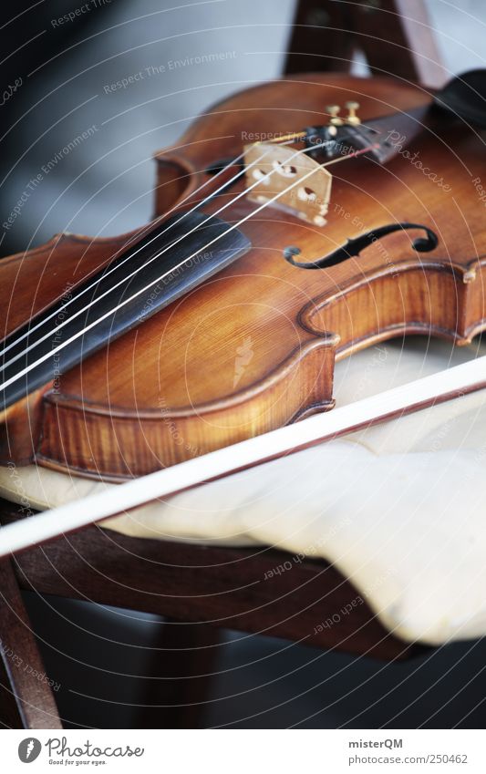 Art break. Cliche Soft Esthetic Music Musical instrument Sound system Violin Violin bow Violin Making Museum Orchestra Break Make music Classic Classical