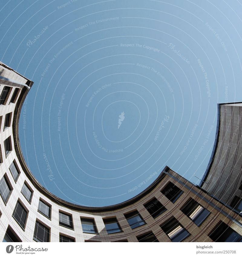 outright Sky Cloudless sky House (Residential Structure) Building Window Blue Gray Semicircle Arch Colour photo Subdued colour Exterior shot Deserted