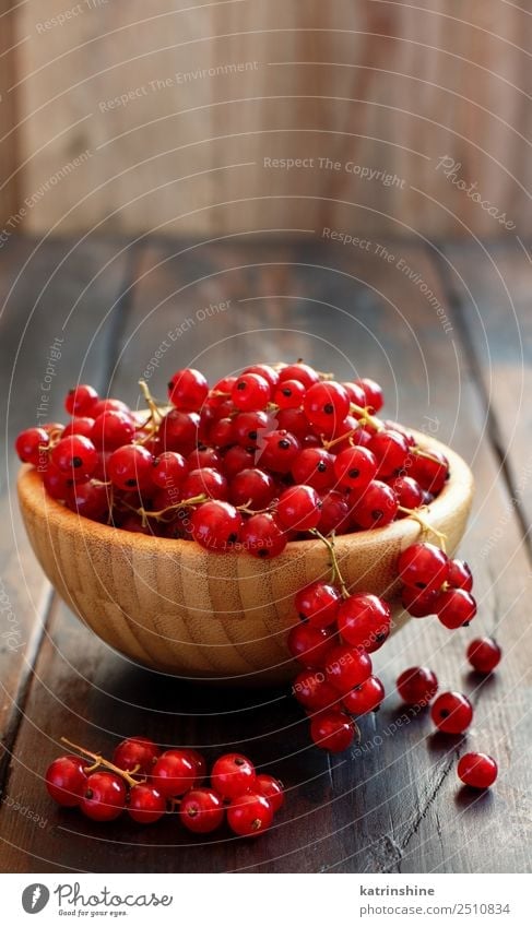 Ripe red currant berries Fruit Vegetarian diet Bowl Summer Garden Wood Fresh Delicious Natural Red White background Berries Redcurrant food Gourmet Harvest
