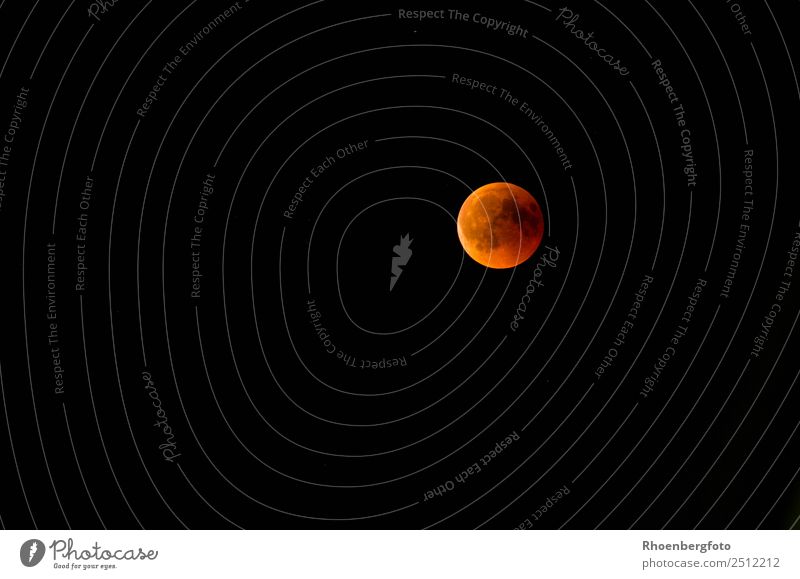 Lunar Eclipse 27.07.2018 Nature Elements Earth Air Sky Night sky Stars Moon Lunar eclipse Full  moon Summer Climate Weather Sphere Globe Colour photo