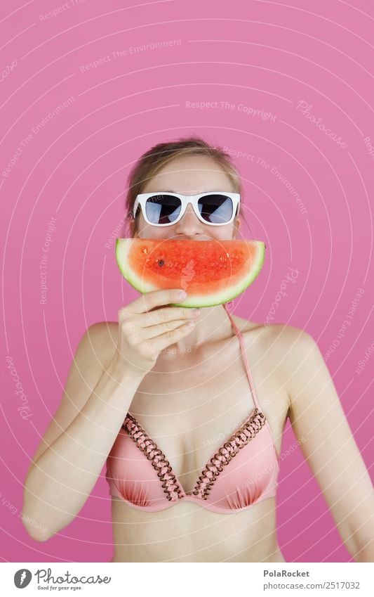 #A# Summer Smile 1 Human being Esthetic Summer vacation Summery Summerfest Summer's day Melon Water melon Laughter Graphic Vacation & Travel Vacation photo