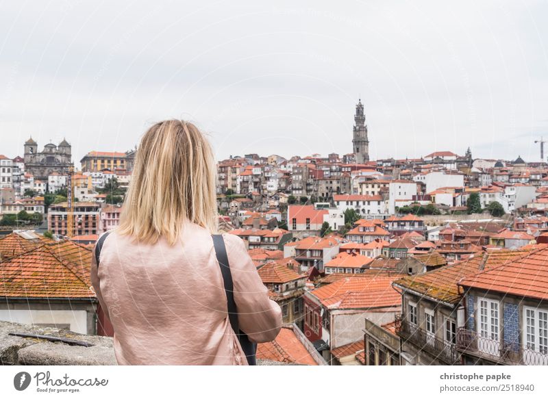 View of Porto Vacation & Travel Trip Sightseeing City trip Feminine Young woman Youth (Young adults) Hair and hairstyles 1 Human being 30 - 45 years Adults
