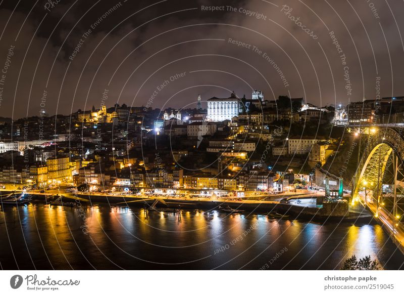 Golden Porto Vacation & Travel Sightseeing City trip Portugal Europe Town Port City Downtown Outskirts Old town Skyline House (Residential Structure)