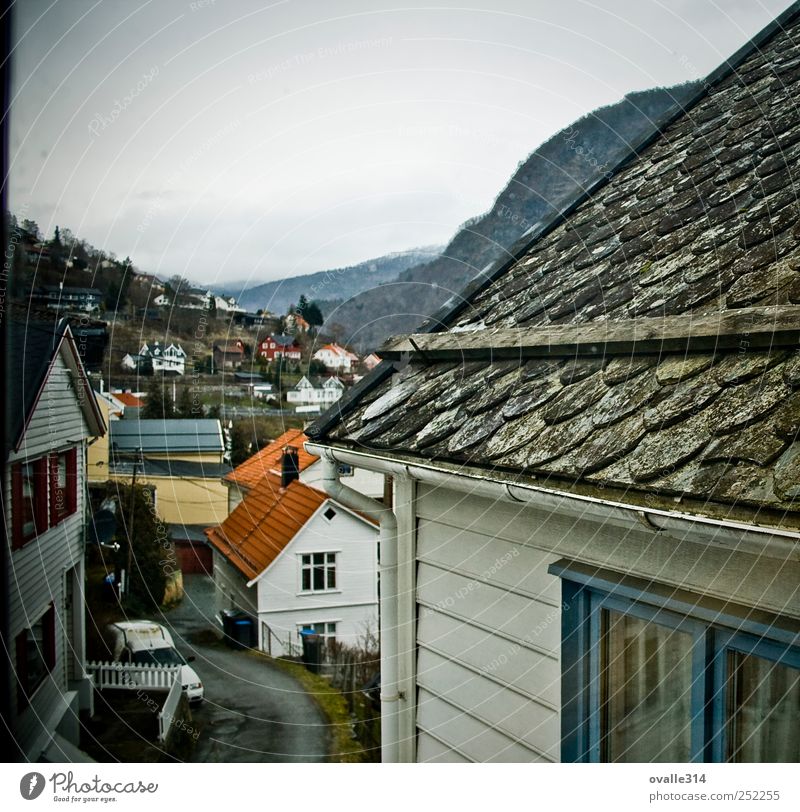Sogn og Fjordane Europe Village Small Town Outskirts Skyline Populated House (Residential Structure) Detached house Manmade structures Building Architecture