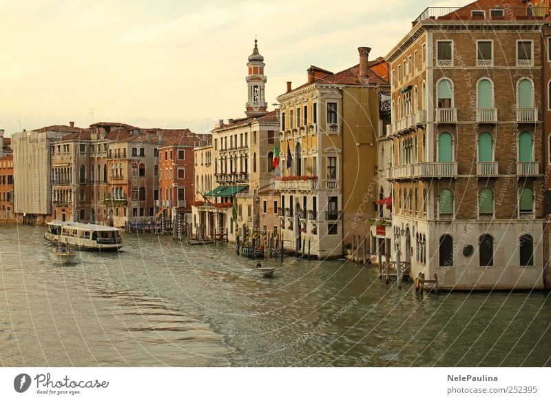 Canal Grande, Venice Exhibition Water Italy Europe Town Port City Old town Populated House (Residential Structure) Dream house Castle Harbour Building