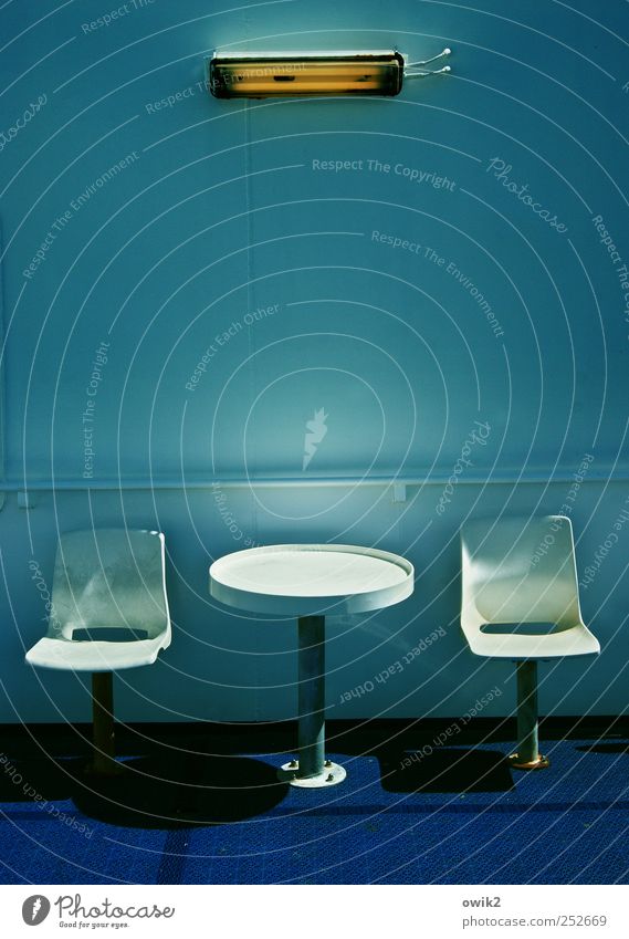 Ferry Trade Vacation & Travel Tourism Trip Far-off places Cruise Crossing Chair Table Illuminate Sit Simple Elegant Firm Bright Hip & trendy Retro Round Blue