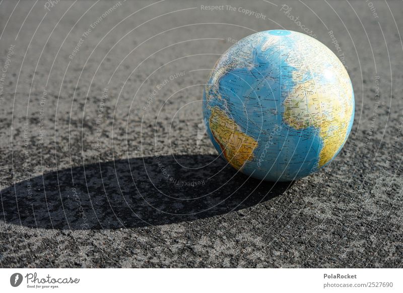 #S# Earth on the ground Climate Climate change Creativity Tar Ground Globe Sphere Climate protection Clean Small Respect Concern Rain Perfect Nature