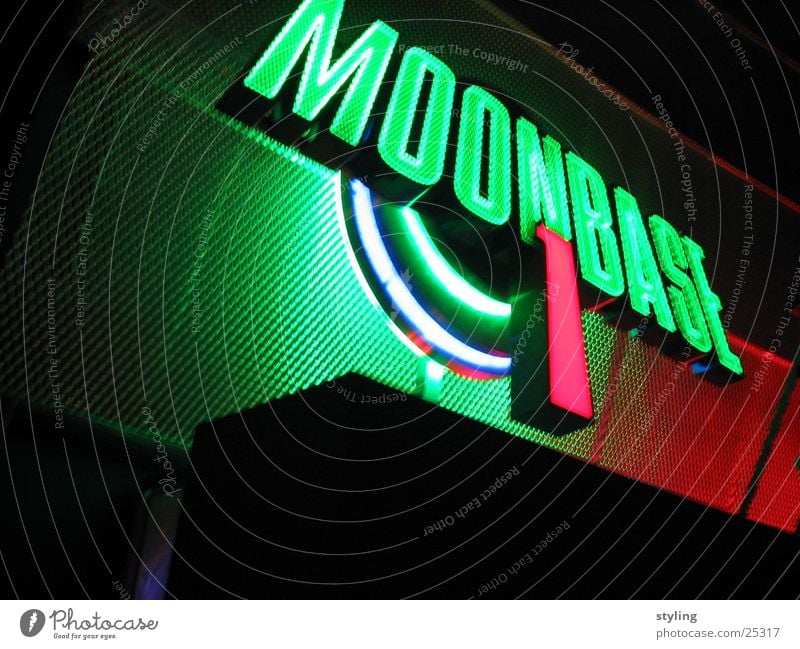 Moonbase I Light Green Red Electrical equipment Technology moonbase spacecenter Universe