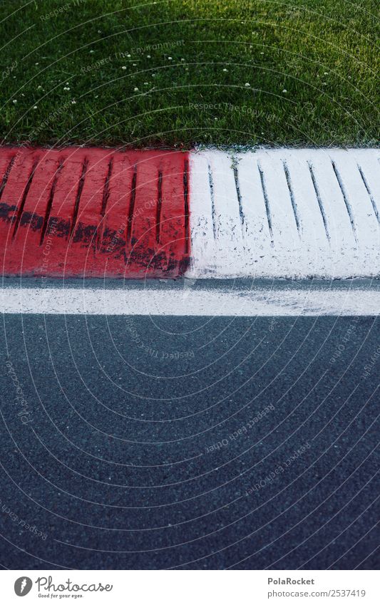 #A# Speed Art Esthetic Motorsports Racecourse Asphalt Brakes Bicycle Traffic lane Lane markings Formula 1 Colour photo Subdued colour Exterior shot Detail