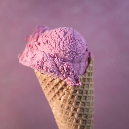 It's summer Food Dairy Products Ice cream Candy Summer Summer vacation Eating To enjoy Cold Delicious Sweet Pink Happy Anticipation Joy Waffle Ice-cream cone