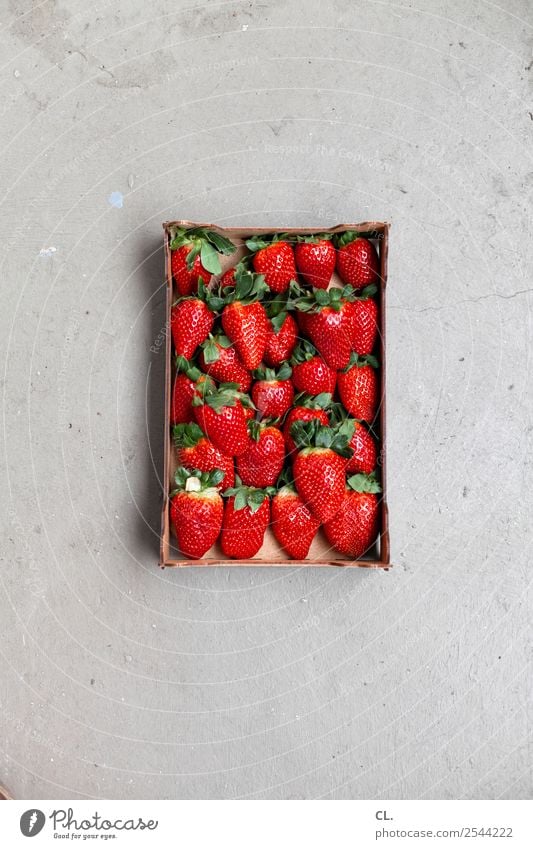 strawberries Food Fruit Strawberry Nutrition Eating Organic produce Vegetarian diet Diet Fasting Healthy Eating Summer Cardboard Ground Delicious Natural Sweet