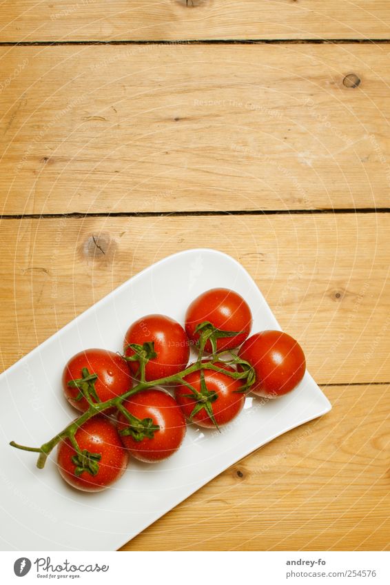 tomatoes Kitchen Wood Fresh Healthy Delicious Brown Red To enjoy Nutrition Tomato Bowl Board Tabletop Vegetarian diet Healthy Eating Mature Round