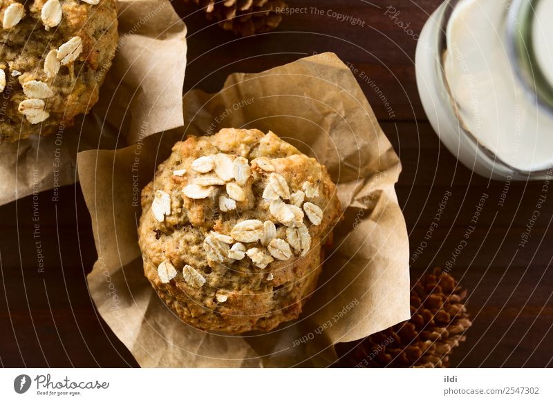 Apple and Oatmeal Muffin Bread Breakfast Fresh food Baking oatmeal grain Cereal Home-made Baked goods cake sweet Snack healthy seasonal fall American quickbread