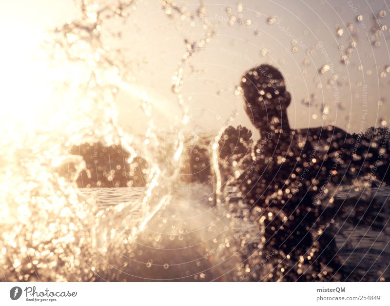 My absolute splashing seriousness. Art Esthetic Drops of water Water Surface of water Sea water Inject Summer Summer vacation Open-air swimming pool