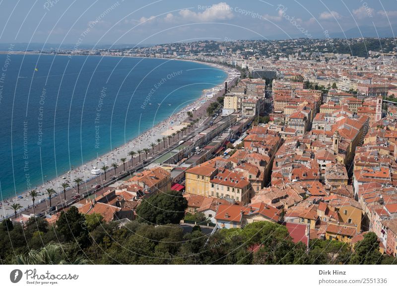 Old Town of Nice Environment Nature Landscape Water Horizon Coast Beach Bay Ocean Port City Downtown Old town Populated House (Residential Structure)