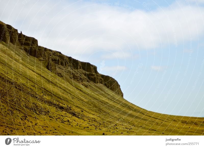 Iceland Environment Nature Landscape Sky Hill Rock Mountain Natural Wild Colour photo Exterior shot Deserted