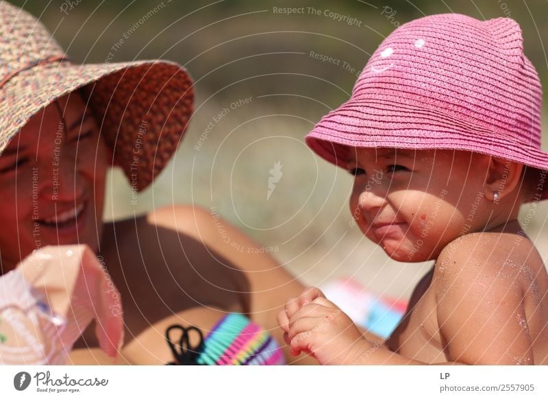 funny smiles Lifestyle Joy Harmonious Well-being Contentment Playing Children's game Vacation & Travel Summer vacation Sunbathing Mother's Day Parenting
