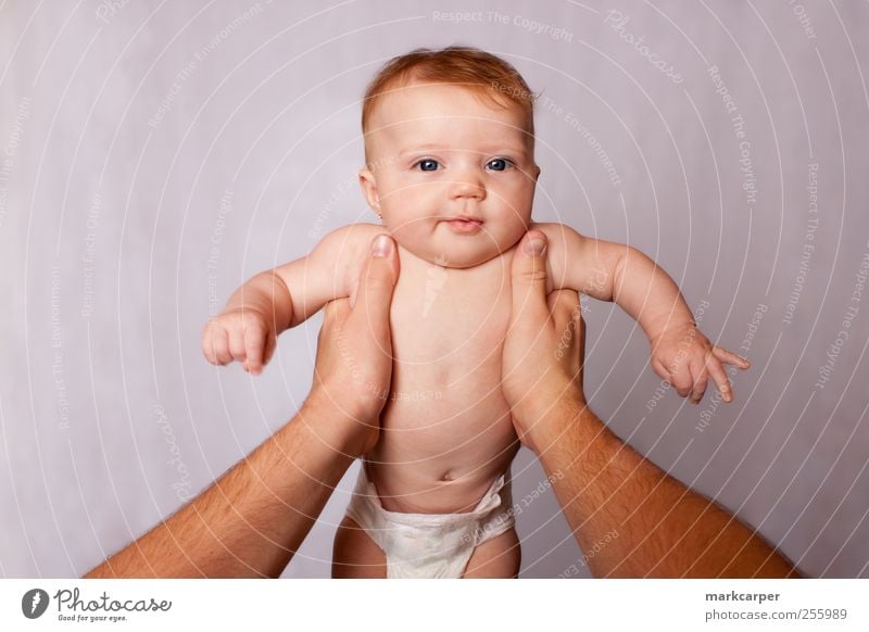 Baby Being Held Joy Beautiful Child Human being Girl Man Adults Father Family & Relations Life Body Arm Hand 2 0 - 12 months To hold on Smiling Love Carrying