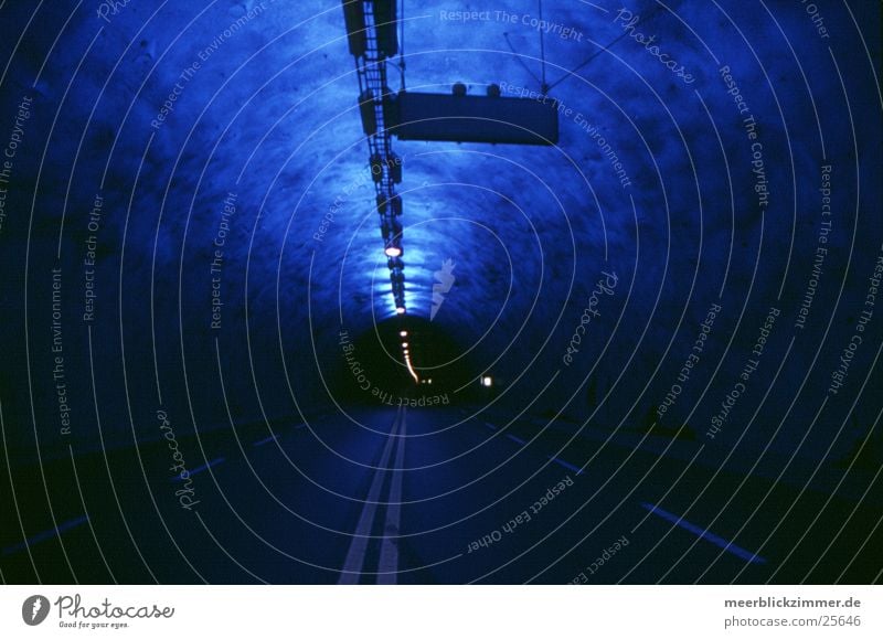 Europe's longest tunnel Tunnel Norway Infinity Warning light Stop Transport Street