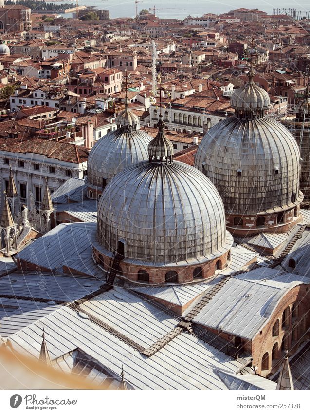 St. Mark's Cathedral XXL. Art Esthetic Roof Church Venice Veneto Basilica San Marco Tower Far-off places Vantage point Italy Vacation & Travel