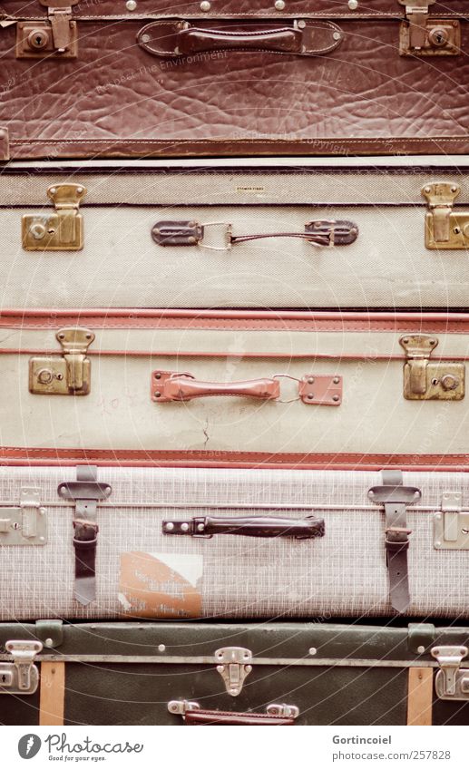 voyage Vacation & Travel Adventure Old Retro Suitcase Door handle Buckle Vintage Nostalgia Istanbul Turkey Colour photo Close-up