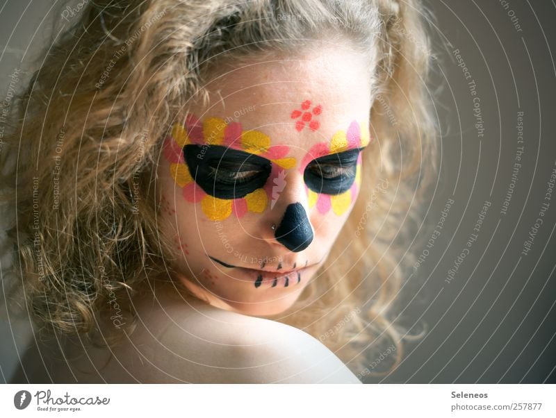 dios de los muertos IV Beautiful Body Hair and hairstyles Skin Face Cosmetics Make-up Human being Feminine Young woman Youth (Young adults) Woman Adults Head