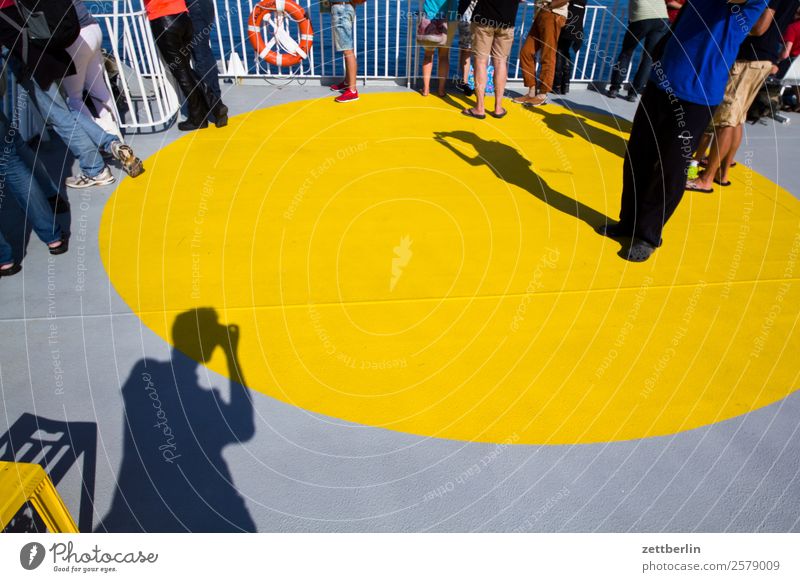 Photo on the sun deck (4700) Ferry Vacation & Travel Fjord Maritime Ocean Nordic Norway Travel photography Watercraft Navigation Skerry Scandinavia Copy Space