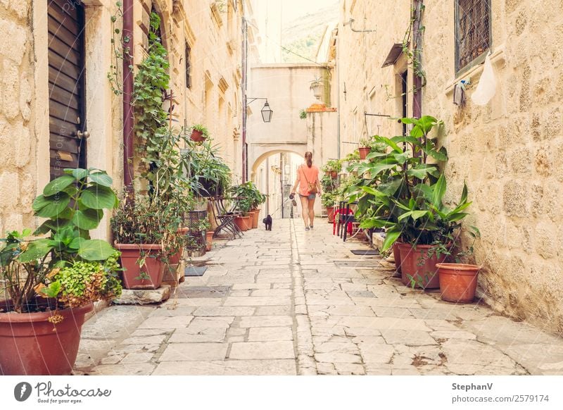 Walk through Dubrovnik Vacation & Travel Sightseeing City trip Summer vacation Feminine Young woman Youth (Young adults) 1 Human being 18 - 30 years Adults