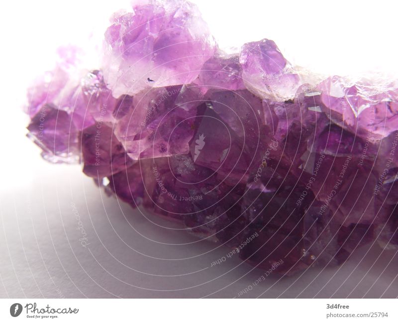expensive pebble Precious stone Expensive Violet Stone Crystal structure Macro (Extreme close-up)