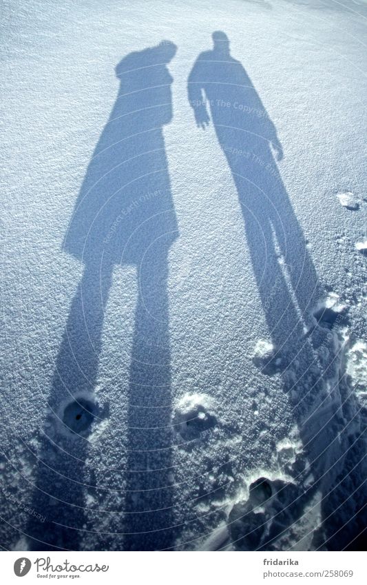 long legs Climbing Mountaineering Human being Body 2 Winter Ice Frost Snow Stand Cool (slang) Large Cold Thin Brown White Tracks Imprint Grind Stop Snapshot