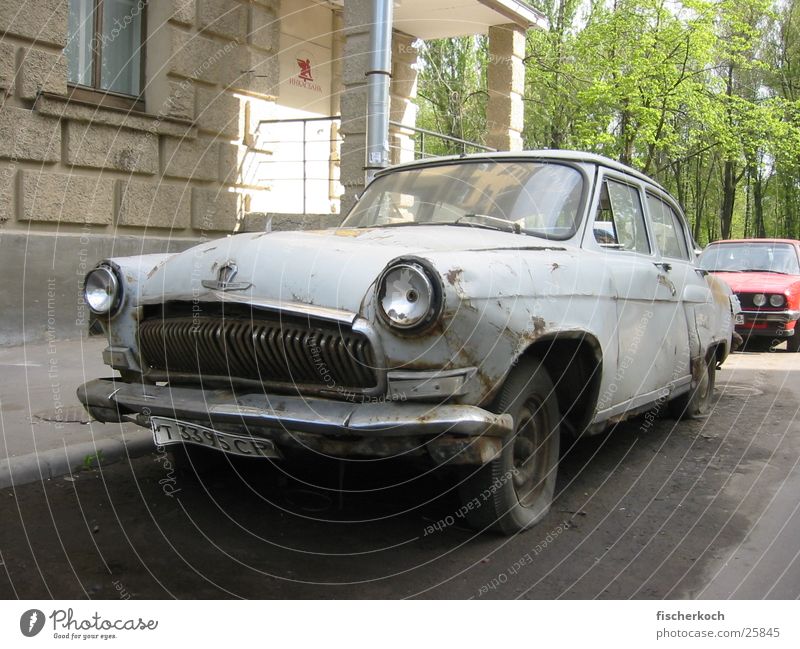 vintage car Vintage car Scrap metal Historic Car communism Quarter