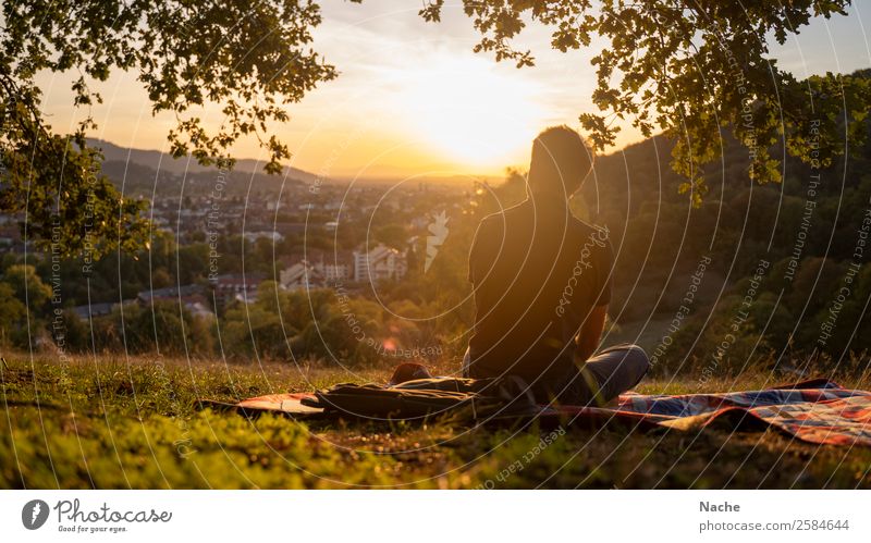 Lazy Summerday Picnic Leisure and hobbies Vacation & Travel Trip Far-off places City trip Camping Summer vacation Sun Sunbathing Mountain Hiking Human being