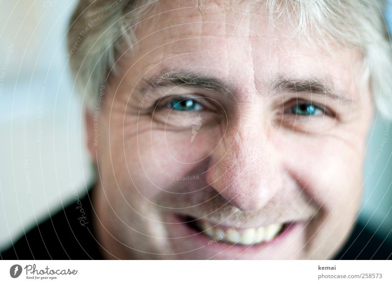 Pinocchio Human being Masculine Man Adults Life Head Eyes Nose Mouth Teeth 1 45 - 60 years Hair and hairstyles Gray-haired Smiling Laughter Friendliness