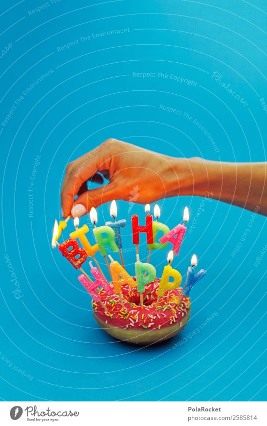 #A# Birthday Preparations Art Esthetic Birthday cake Birthday gift Birthday wish Candle Ignite Hand Jubilee Colour photo Multicoloured Interior shot Studio shot