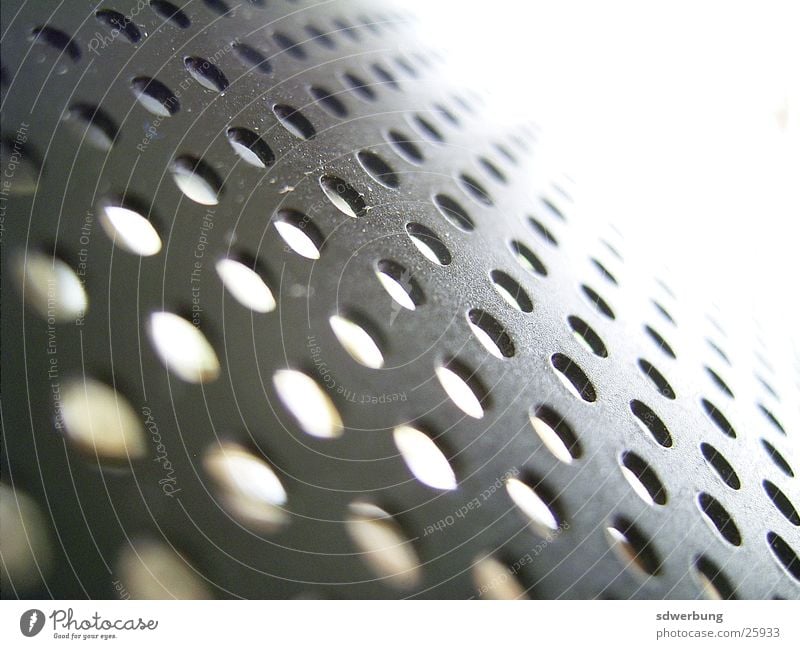 Perforated plate from the kitchen lamp Tin Lamp Grating Black Kitchen Macro (Extreme close-up)