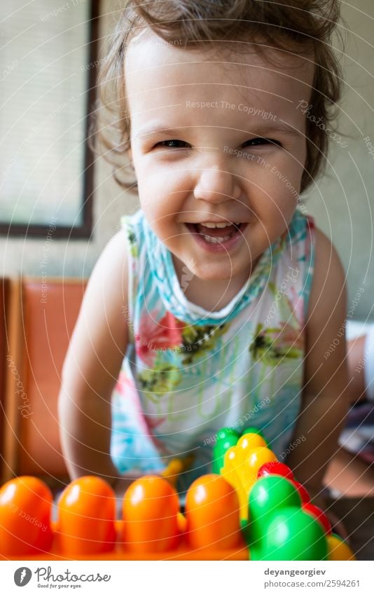 Smiling little girl Joy Happy Beautiful Face Playing Child Human being Baby Infancy Happiness Small Cute White hair kid kids young background cheerful Caucasian