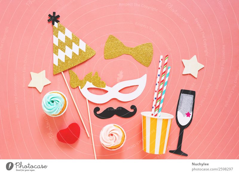 Cute party props Style Design Joy Happy Face Decoration Feasts & Celebrations Wedding Birthday Camera Lips Fashion Accessory Hat Moustache Heart String Love New