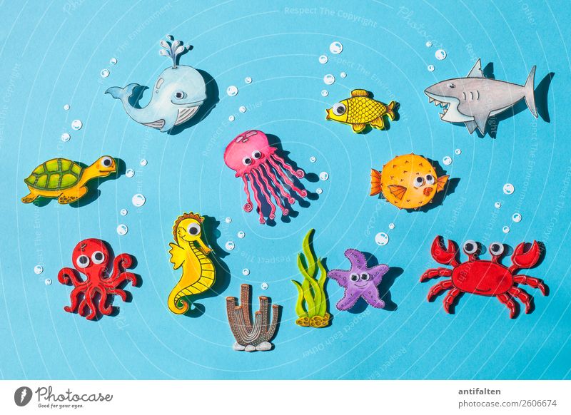 group photo Leisure and hobbies Handicraft Foam rubber Draw Vacation & Travel Tourism Adventure Summer Summer vacation Climate change Ocean Animal Wild animal