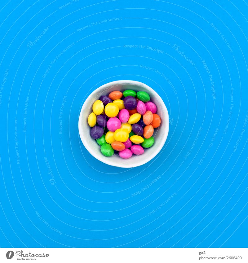 Colourful pills Food Candy Chocolate Nutrition Bowl Healthy Health care Medical treatment Medication Happiness Uniqueness Delicious Blue Multicoloured Joy