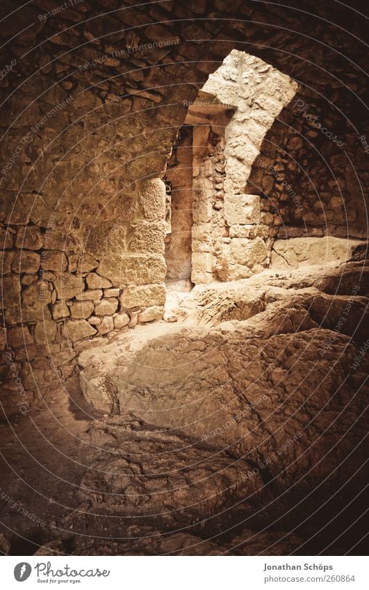 old walls I Manmade structures Building Wall (barrier) Wall (building) Tourist Attraction Death Vault Vaulted arch Arch brick Passage Southern France Old