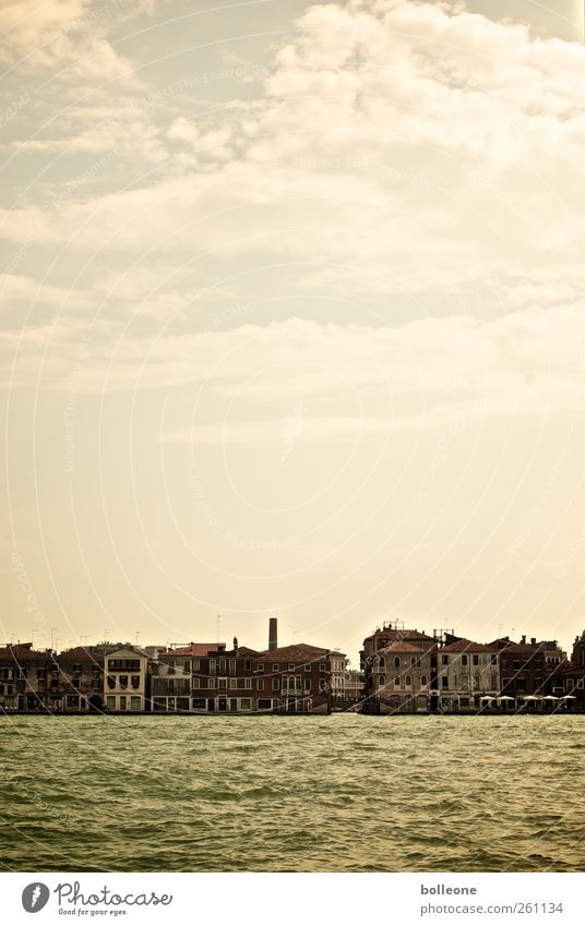 Venice Vacation & Travel Tourism Summer Ocean Sky Clouds Italy Skyline Colour photo Subdued colour Exterior shot Deserted Copy Space top Day Panorama (View)