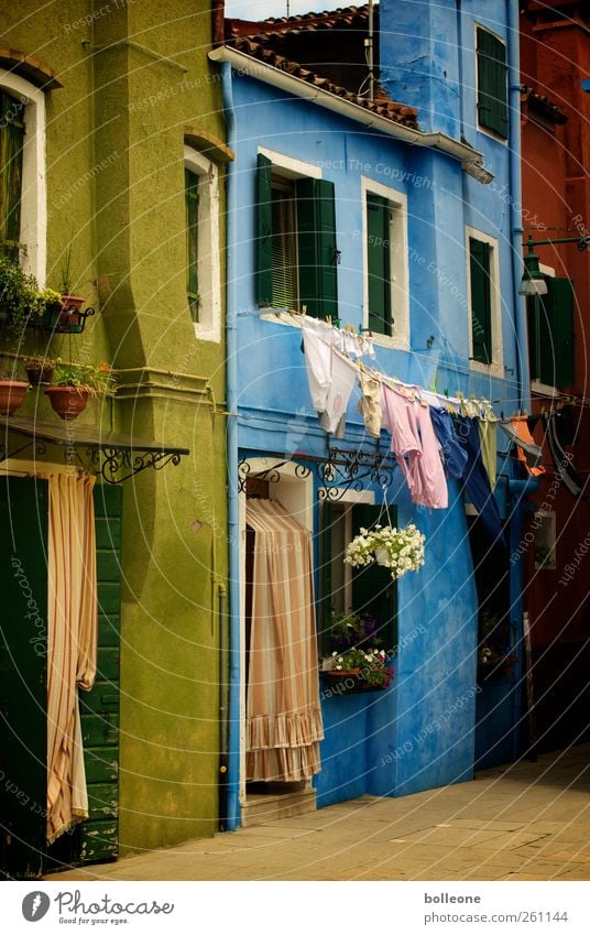 Burano is colourful Vacation & Travel Tourism Trip Summer House (Residential Structure) Venice Italy Architecture Wall (barrier) Wall (building) Facade Window