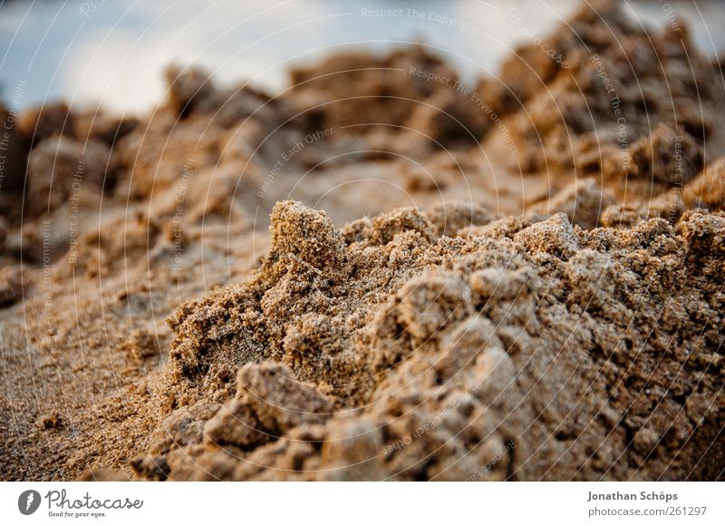 sand mountains Vacation & Travel Environment Nature Beautiful weather Warmth Beach Walk on the beach Sand Sandy beach Sandpit Grain of sand Sandcastle Crumbs