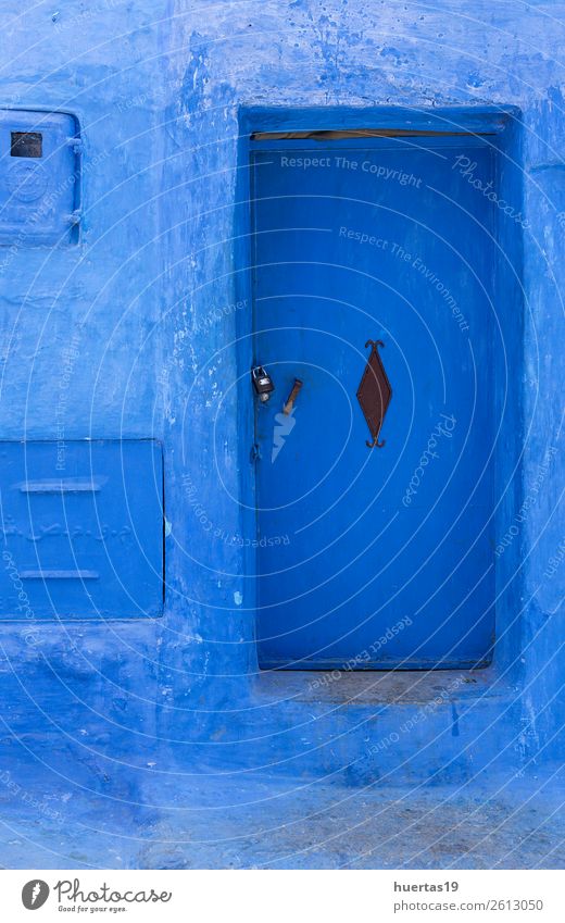 Chaouen the blue city of Morocco. Shopping Vacation & Travel Tourism Small Town Downtown Building Architecture Facade Old Blue Chechaouen maroc medina kasbah