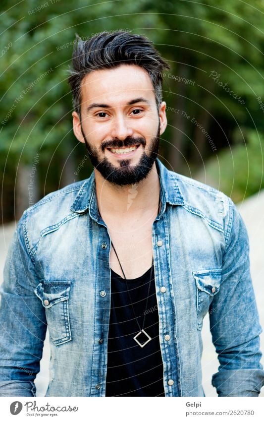 Young handsome bearded hipster man - a Royalty Free Stock Photo from  Photocase