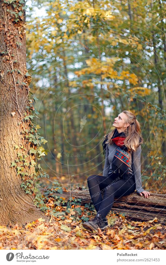 #A# AutumnEnjoy Environment Nature Esthetic Sit To enjoy Nature reserve Autumnal Autumn leaves Automn wood obtained Sustainability Youth (Young adults) Future
