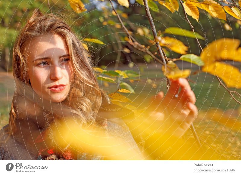 #A# Autumn wind 1 Human being Art Esthetic Woman Face of a woman Looking Autumnal Autumn leaves Autumnal colours Early fall Automn wood Autumnal landscape