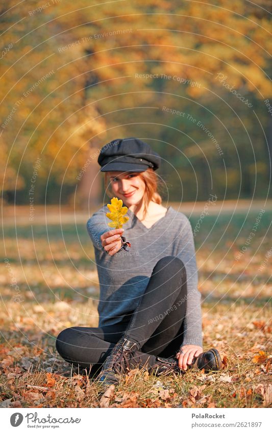 #A# Autumn smile 1 Human being Art Esthetic Leaf Autumnal Autumn leaves Autumnal colours Early fall Automn wood Autumnal weather Autumn wind Maple tree Park