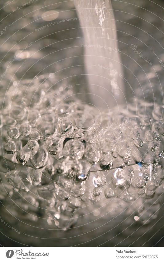 #A# Water-Bubble-Air Art Work of art Esthetic Surface of water Waterfall Dynamics Tap Tumbler Movement tap water Subdued colour Exterior shot Close-up Detail