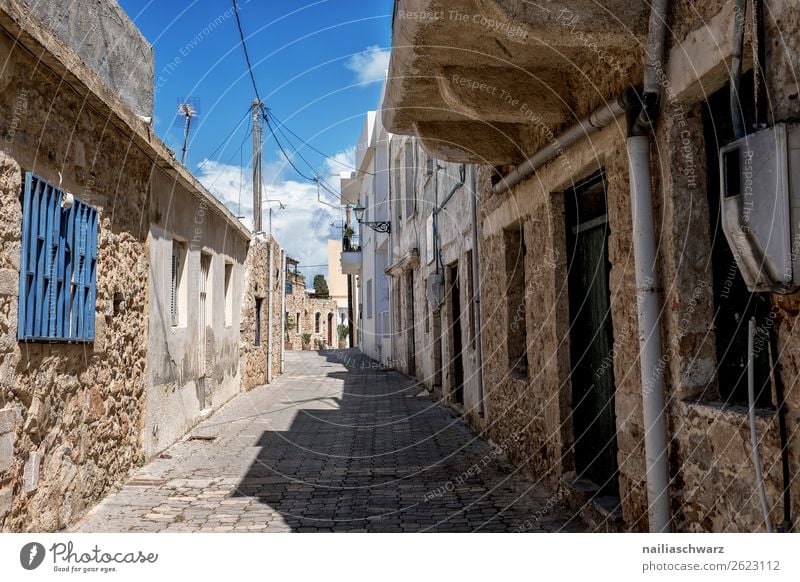 small alley, Crete Lifestyle Vacation & Travel Tourism Trip Far-off places Summer Summer vacation Greece Village Small Town Old town Overpopulated